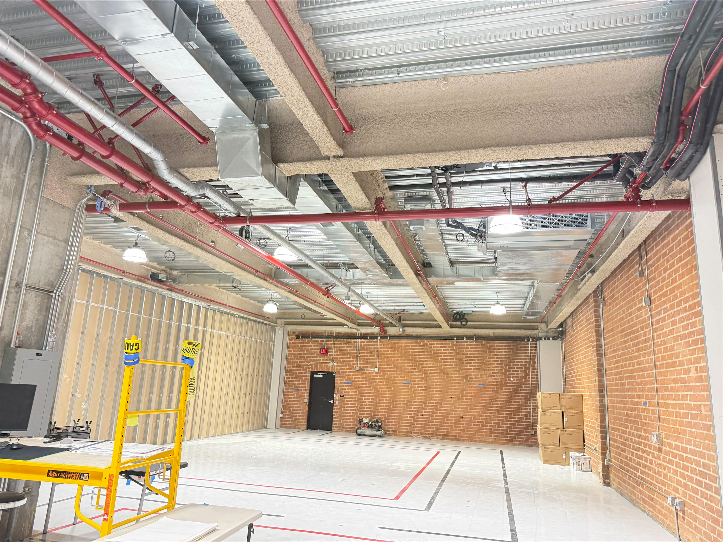 CAFCO 300 spray-applied fireproofing on structural steel - El Segundo CA